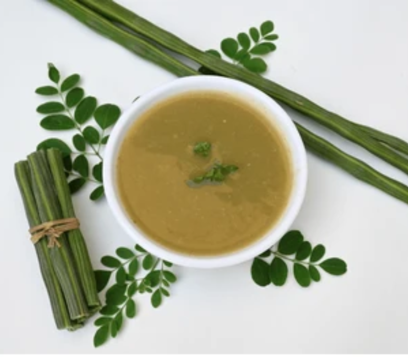 Drumstick Leaf Soup Shot