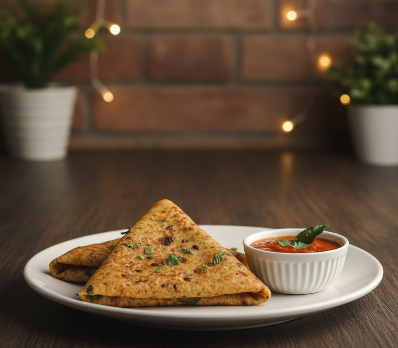 Flaxseed Ragi Dosa