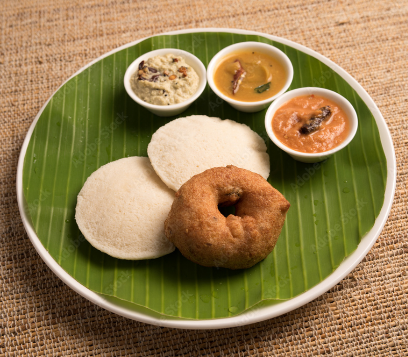 Peanut-Coconut Chutney Idli (Millet-based)