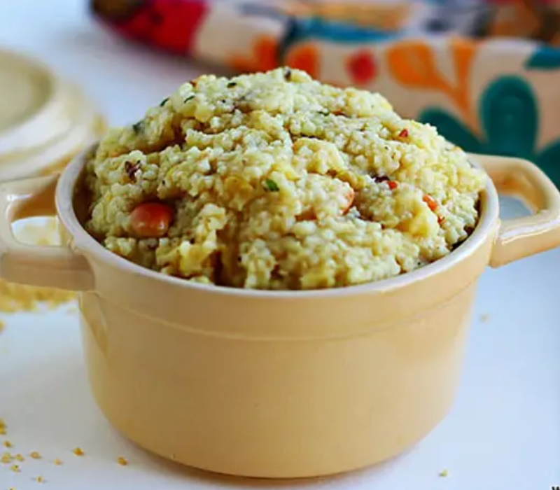 Thinai Pongal with Cashew and Pepper