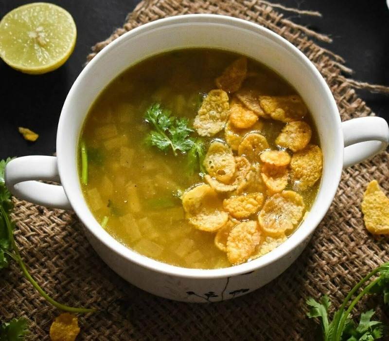 Vazhaithandu (Banana Stem) Soup Shot
